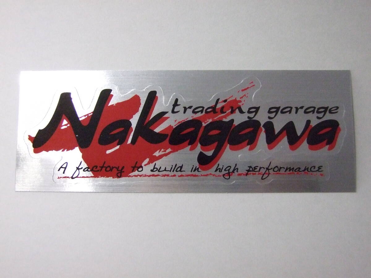 トレーディングガレージ NaKagawa 純正 ステッカー デカール アルミ(風 ?)ヘアライン仕上げ 135㎜X45㎜ 1枚 GPZ 忍者 次回入荷未定拍卖