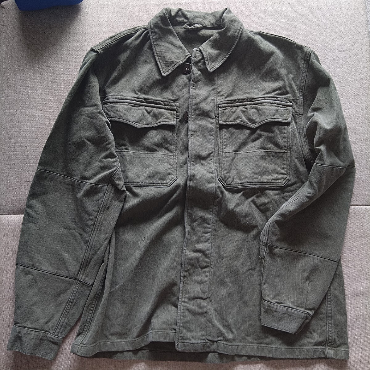 激レア 西ドイツ軍 60s HBT ジャケット M寸 身長170cm 胸囲88cm用 ビンテージ ミリタリージャケット拍卖
