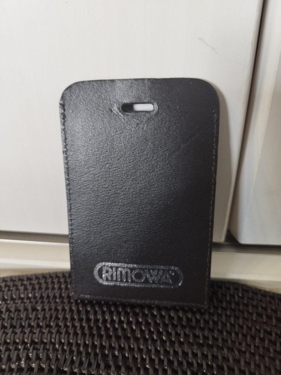 匿名配送】USED RIMOWA リモワ ラゲッジタグ(ネームタグ) ダークブラウン拍卖