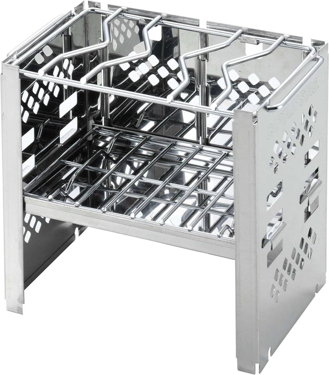 キャプテンスタッグ(CAPTAIN STAG) バーベキューコンロ 焚火台 1台3役 折りたたみ カマド スマートグリル B6型 拍卖