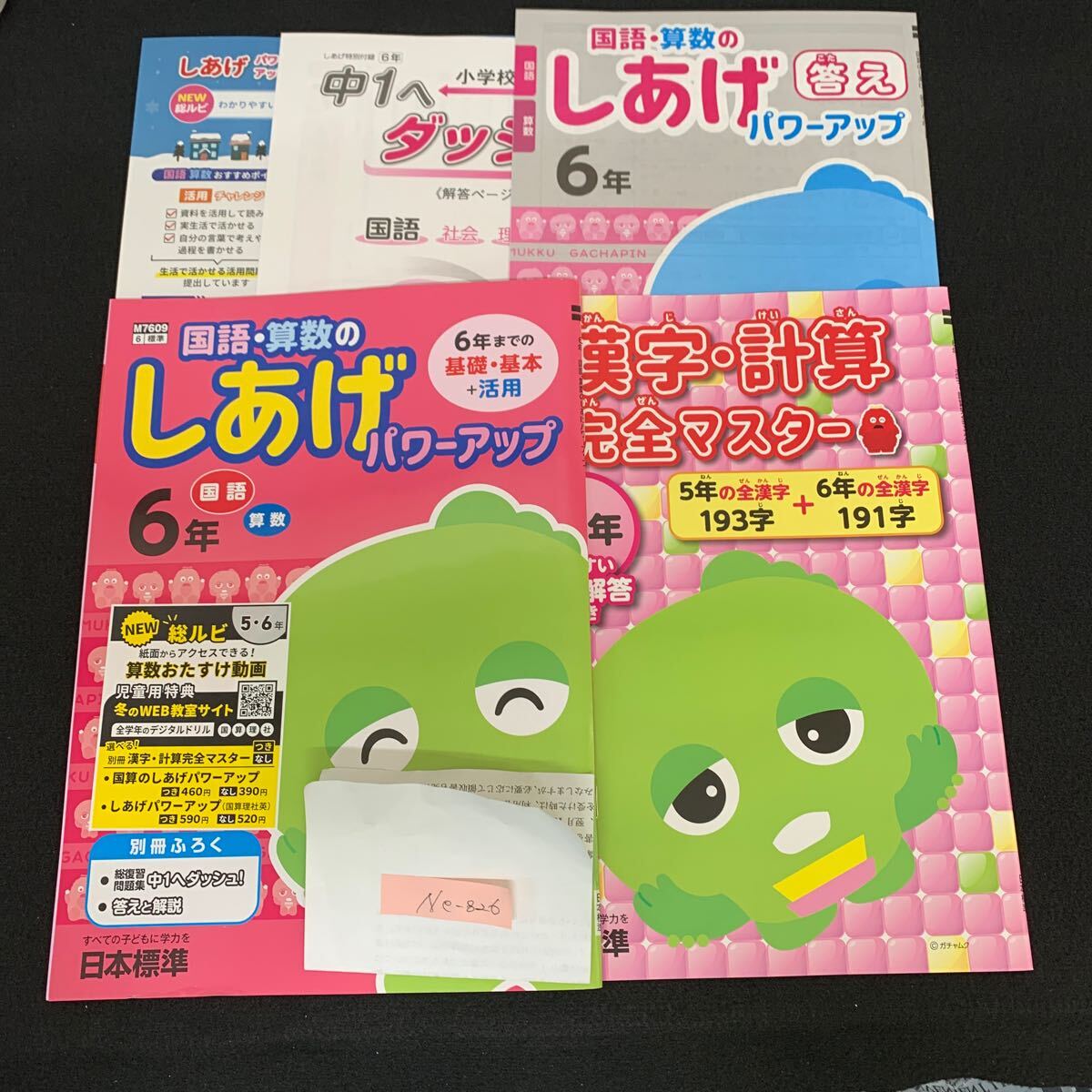 Ne-826/6年生/日本標準/小学生 国語 算数 英語 社会 理科 漢字 家庭科 テキスト テスト用紙 教材 文章問題 計算/L7/70507拍卖