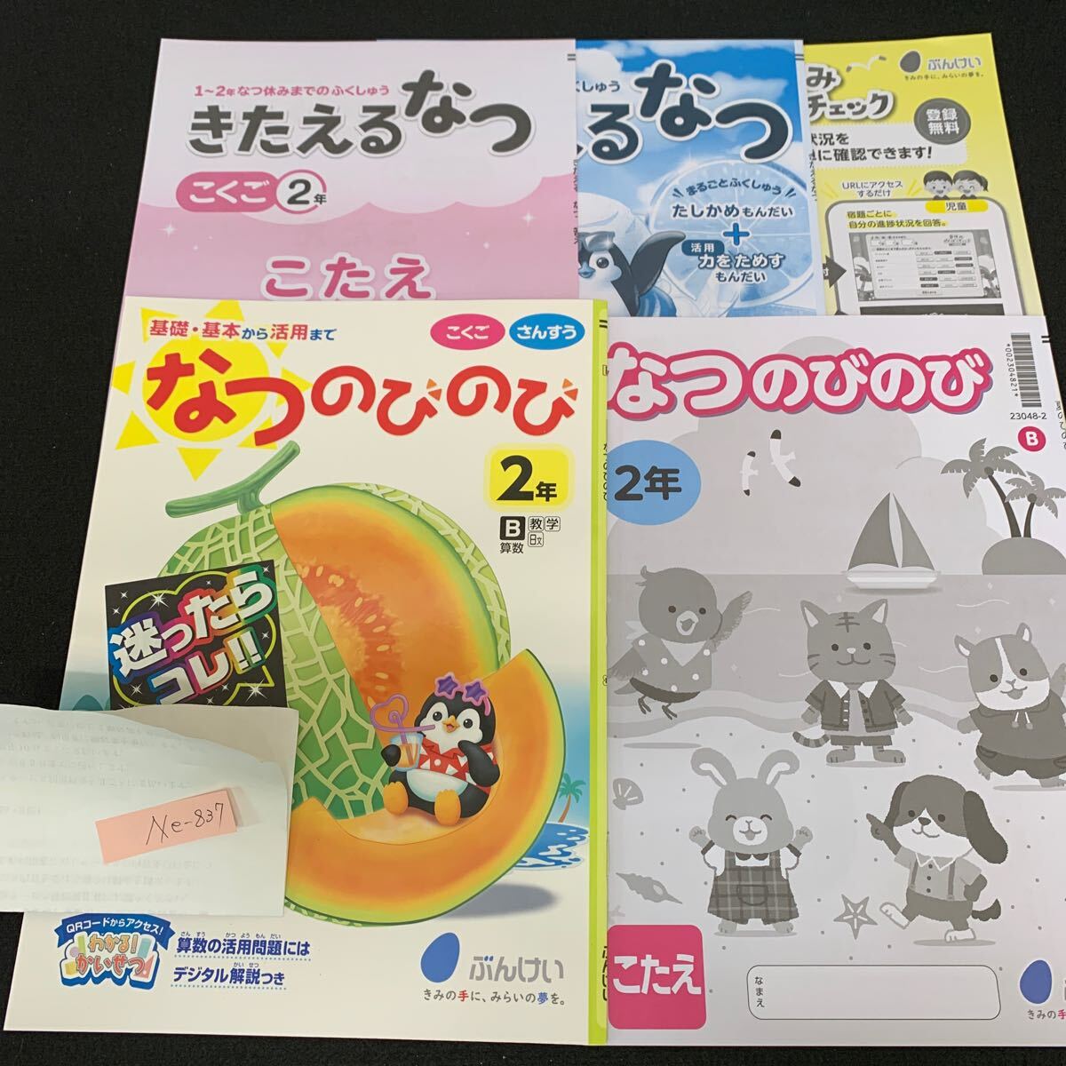 Ne-837/2年生/文渓堂/小学生 国語 算数 英語 社会 理科 漢字 家庭科 テキスト テスト用紙 教材 文章問題 計算/L7/70507拍卖