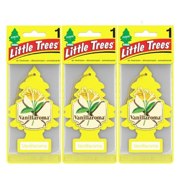 Little Trees リトルツリー エアフレッシュナーバニラロマ 釣り下げ式芳香剤 Vanillaroma 3枚セット拍卖