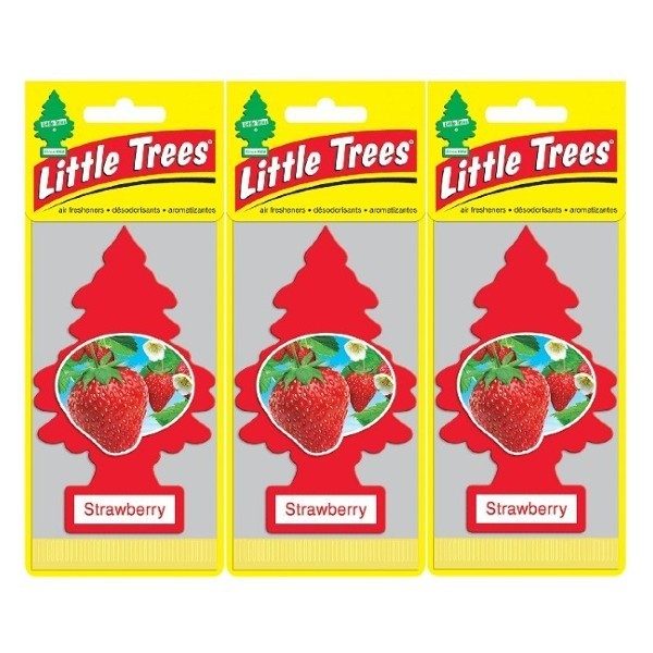 Little Trees リトルツリー エアフレッシュナー ストロベリー Strawberry USDM 3枚セット拍卖
