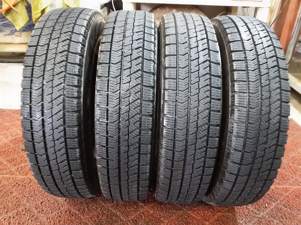CF8039■145/80R13 75Q 4本価格 BRIDGESTONE BLIZZAK VRX2 送料無料 冬 ’18年 8分山位 ムーヴ タント N-BOX モコ MRワゴン デイズ拍卖