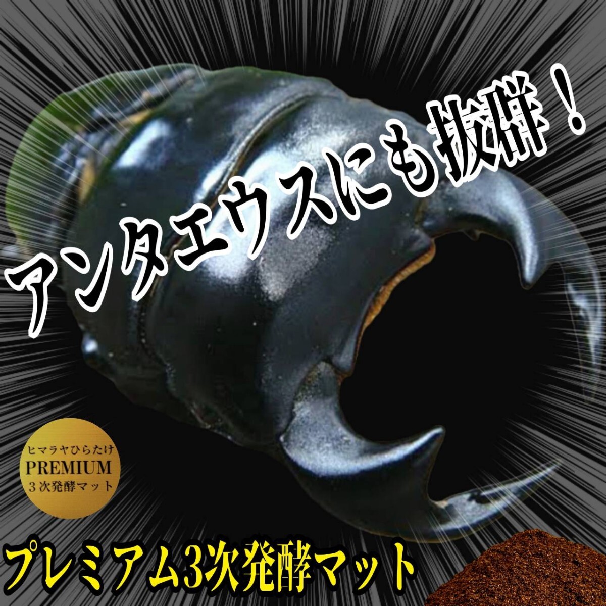 アンタエウスに抜群!極上!プレミアム3次発酵クワガタマット 栄養添加剤・バクテリア3倍配合!ミヤマ、ニジイロ、ノコギリにもお薦め!拍卖