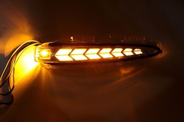 最新 流れる LEDドアミラー ウィンカーレンズ 30系 アルファード ヴェルファイア 前期 後期 クリア拍卖