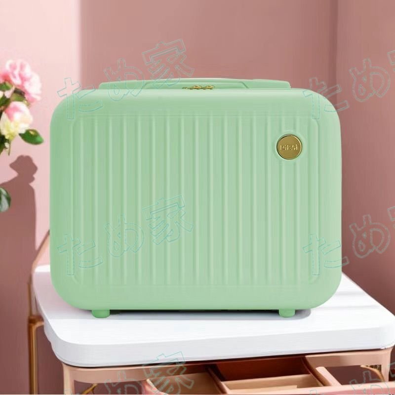 05 新品 ミニトランクケース 小型 収納 機内持ち 落下防止 メイクケース 手提げ ビジネス 14インチ 軽量拍卖