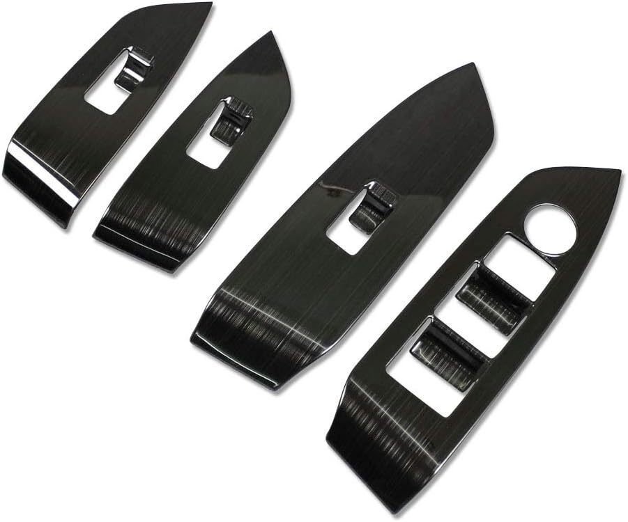 【新品】マツダ CX-5 (KF系)用ドアウィンドウスイッチパネル カバー (ブラック) 取付簡単ドレスアップ!!拍卖