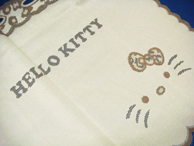 送料無料【新品】 在庫限り カフェ カーテン 【 ジャガード キティ】丈45cm拍卖