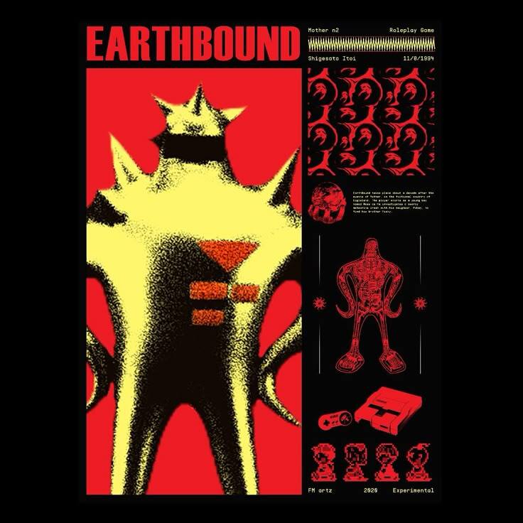 【Tシャツ】 EARTHBOUND STARMAN SF スターマン MOTHER2 マザー2 S/M/L/XL拍卖
