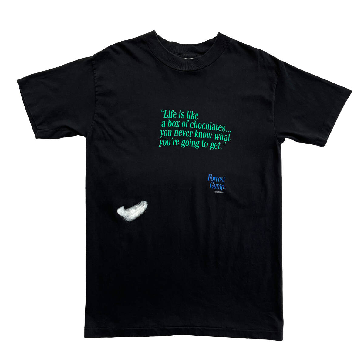 【Vintage】Forrest Gump Tシャツ STANLEY DESANTIS フォレストガンプ L ブラック 1990年代 Green拍卖