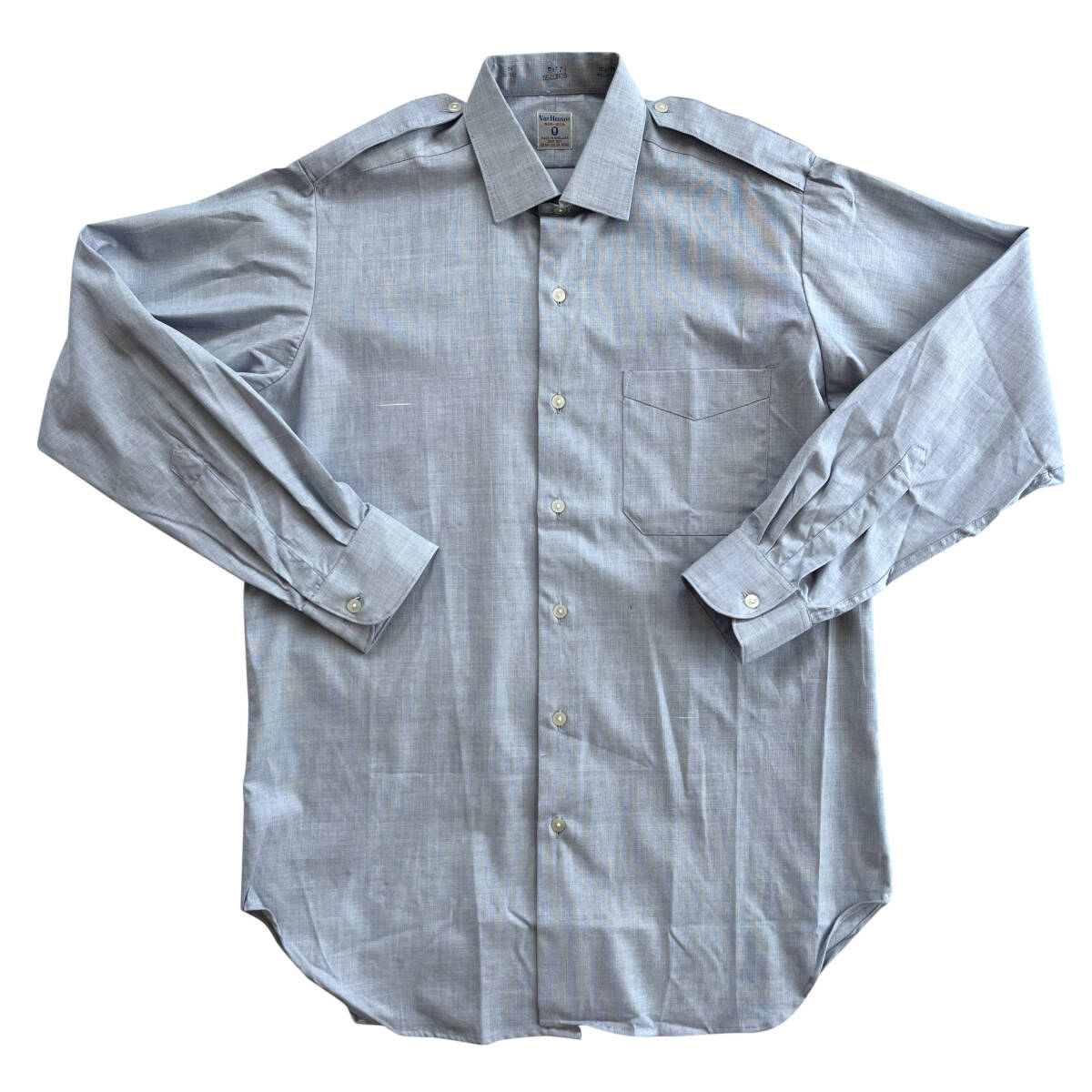 【Vintage】RAF オフィサーシャツ 15 1/2 イギリス軍 Van Heusen ハケメ MADE IN ENGLAND拍卖