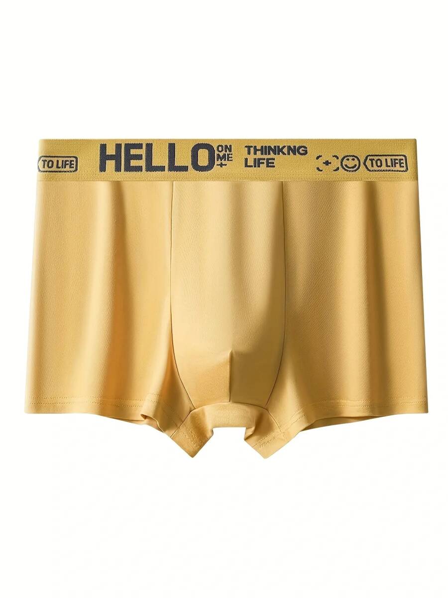 【バラ売り/送料無料】 アンダーウェア ショート丈 アジアサイズ:3XL USサイズ:L イエロー★ ブリーフ/ボクサーブリーフ 拍卖