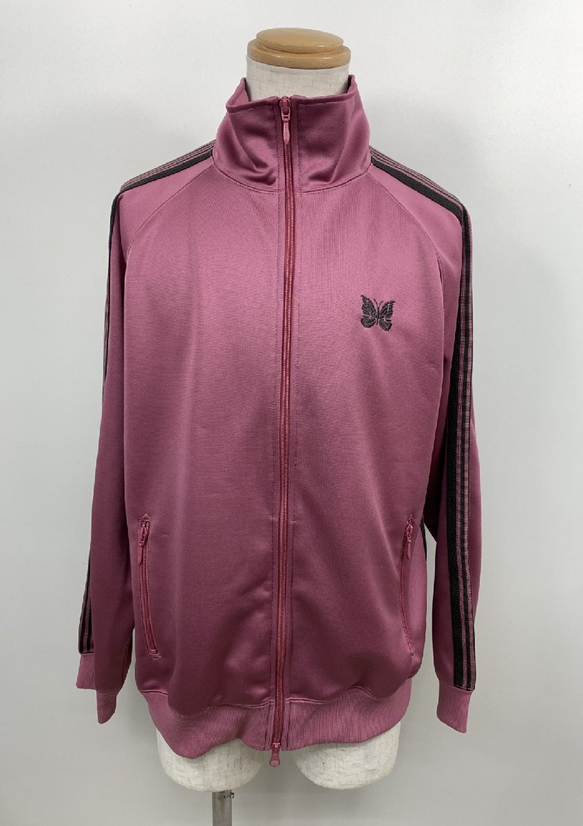 Needles ニードルス Track Jacket Poly Smooth トラックジャケット MR284 ピンク Lサイズ 刺繍 ◇090397拍卖