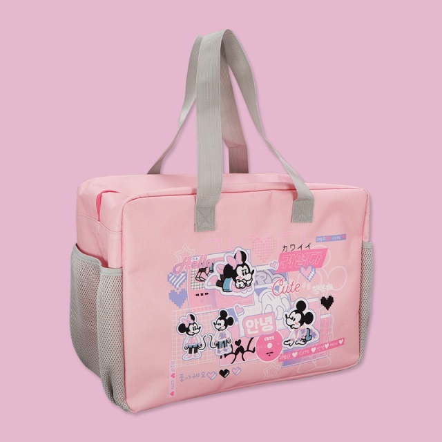 ミッキー&ミニー ちょっもっさ トラベルバッグ かばん 旅行 バッグ 大容量 外ポケット マチ付き ディズニー レア 希少◆新品未開封拍卖