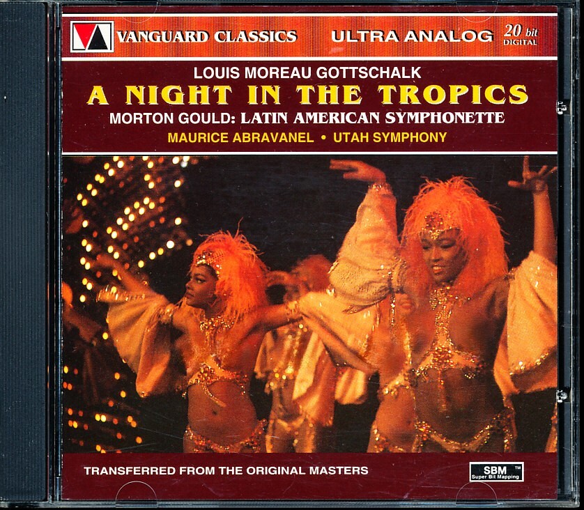 VANGUARD モーリス・アブラヴァネル - ゴットシャルク:熱帯の夜, M.グールド:ラテン・アメリカン・シンフォニエッタ 11B0000023AZ拍卖