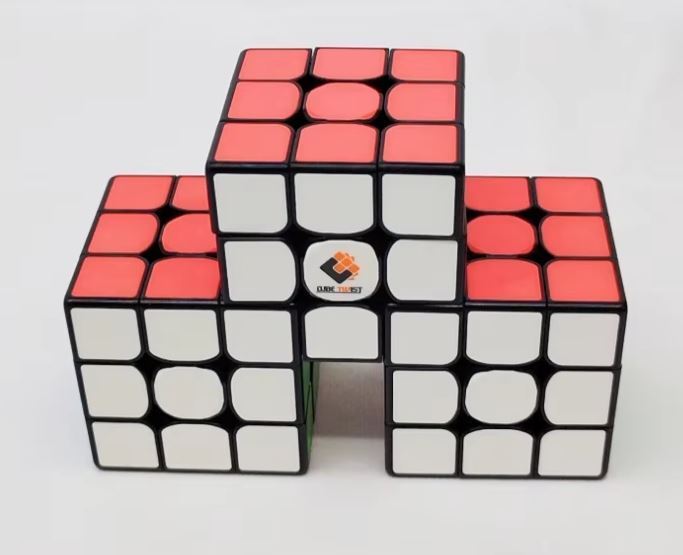 【Type C】CubeTwist トリプル 6x6 結合色磁器マジックキューブダブル 3x3 パズルゲームおもちゃ子供大人の誕生日ギフトステッカーレス拍卖
