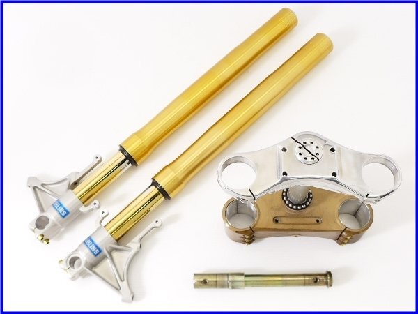 ★ 【M4】良品♪S4/S2R/S4R/S4RS オーリンズ 倒立フロントフォーク&マグネシウムステムset♪ラジアルマウント♪拍卖