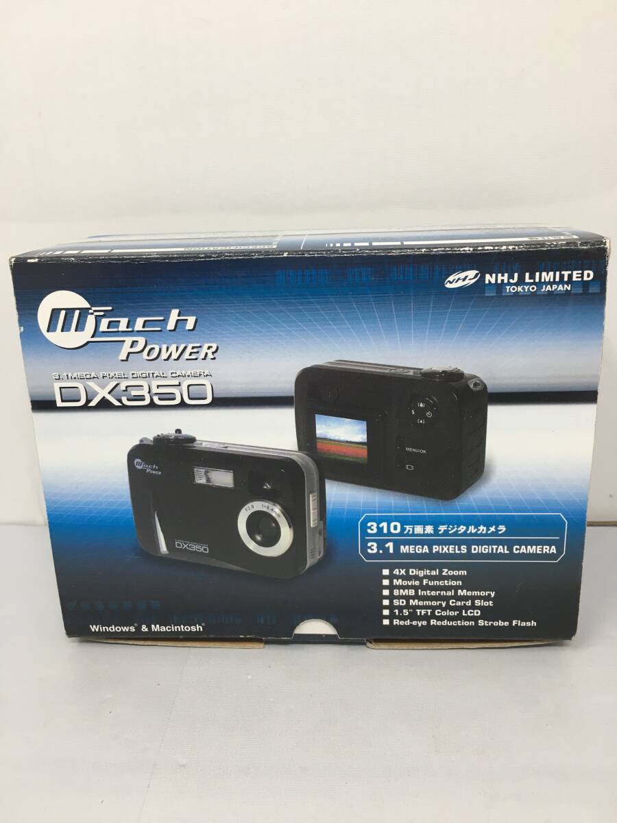 SY-480 未使用 MACH POWER マッチパワー DIGTAL CAMERA デジタルカメラ DX350 ブラック拍卖