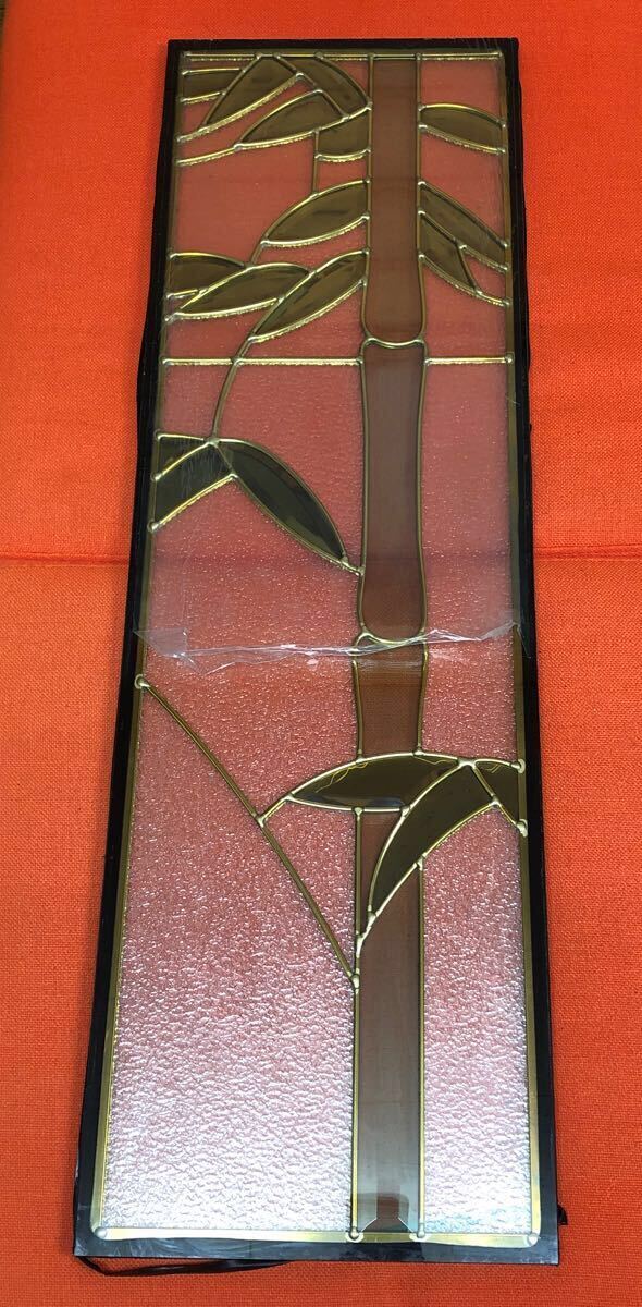 ステンドグラス ステンドガラス ペアガラス 建具 飾り窓 袖壁 門柱 塀 エクステリア H930 W290拍卖