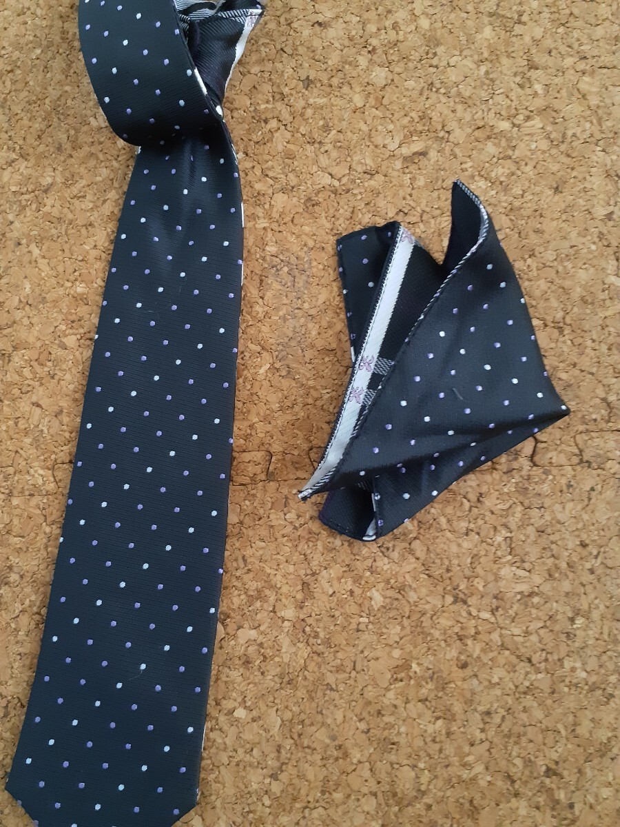 リバーシブルネクタイポケットチーフセット タキヒヨー製品拍卖