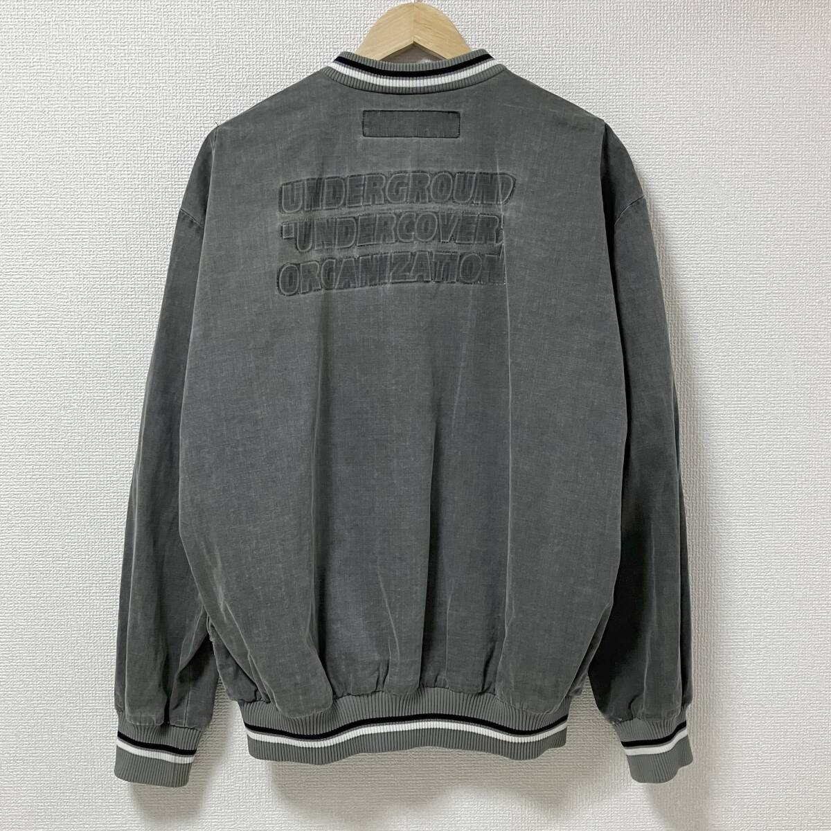 1999SS UNDERCOVER レリーフ期 ボンバージャケット グレー Lサイズ アンダーカバー RELIEF ブルゾン MA-1 90s VINTAGE archive 5040216拍卖