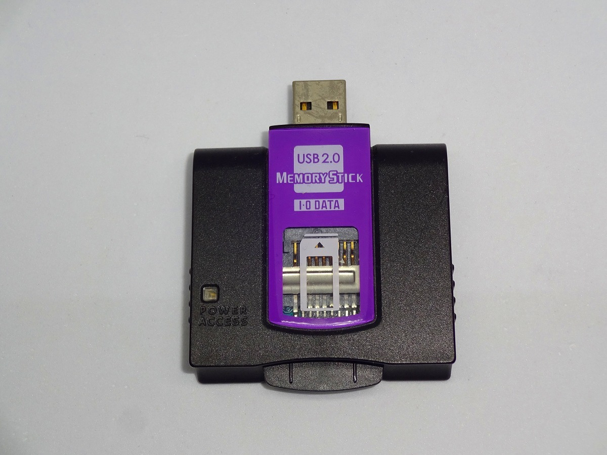 USB接続 メモリースティック専用カードリーダー I-O DATA US2-MSRW 中古動作品拍卖