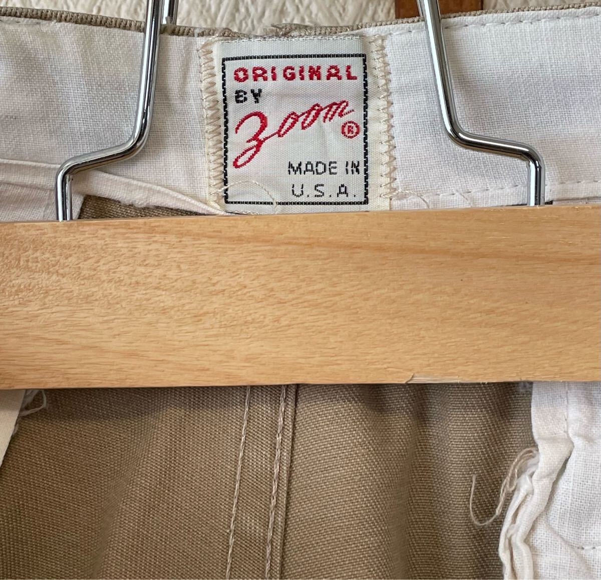 激レア USA製 ZOOM ズーム 1940's US ARMY ミリタリー チノパンツ タイプ チノパン トラウザー ワークパンツ レプリカ拍卖