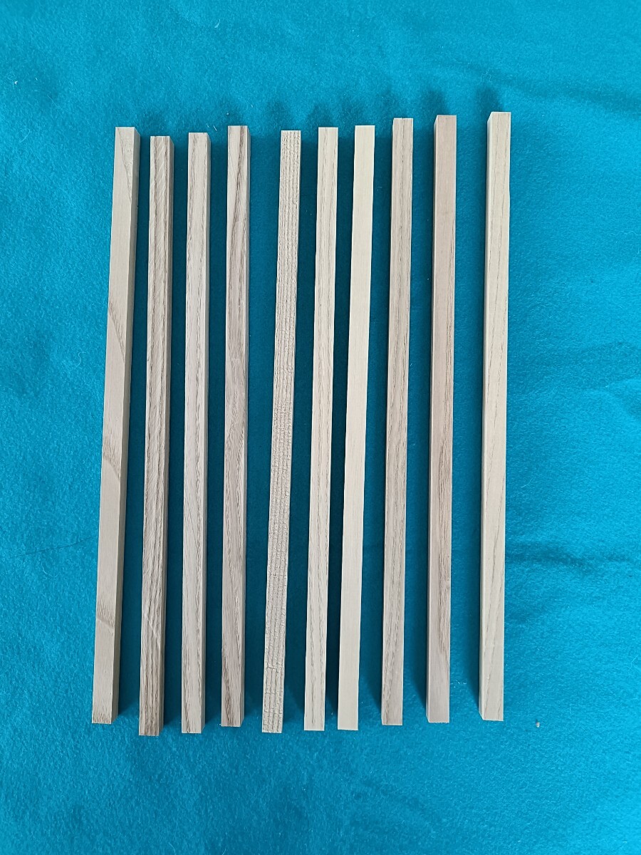 【10x10mm 角棒】ホワイトアッシュ(81) 木材拍卖