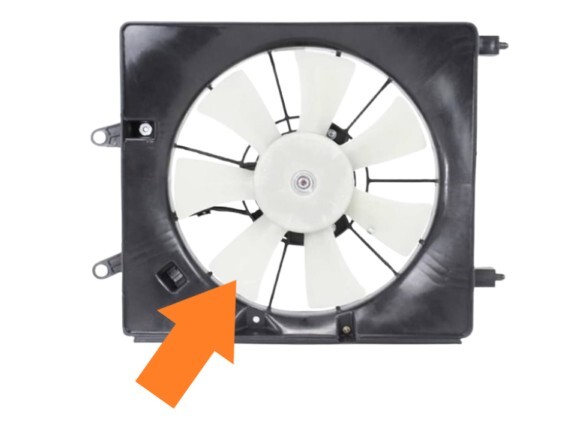 ホンダ アコードワゴン CM1 CM2 CM3 未使用 純正 クーリングファン ラジエーター 右 ラジエター H1100-2拍卖