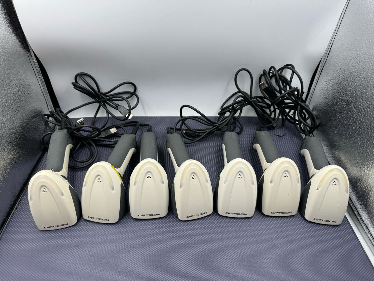 S3284) オプトエレクトロ二クス/OPTICON QRコード 2次元バーコードリーダー OPI-2201 USB 7個セット(午0)拍卖