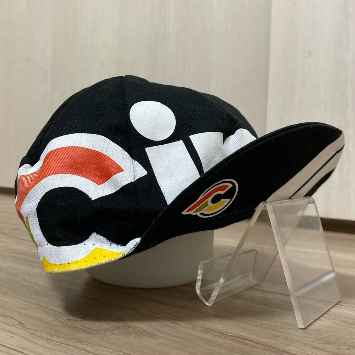 送料230★正規 チネリ cinelli サイクリングキャップ・サイクルキャップ・汗留め・ヘルメットインナー イタリア製 良質品 871 ブラック系拍卖