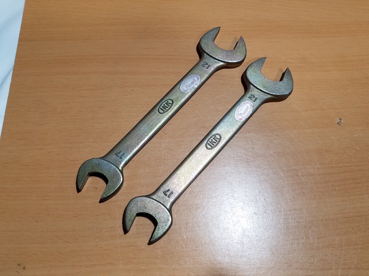 243-6 IKK 17-21 スパナ 未使用 2本セット 池田工業 燕三条拍卖