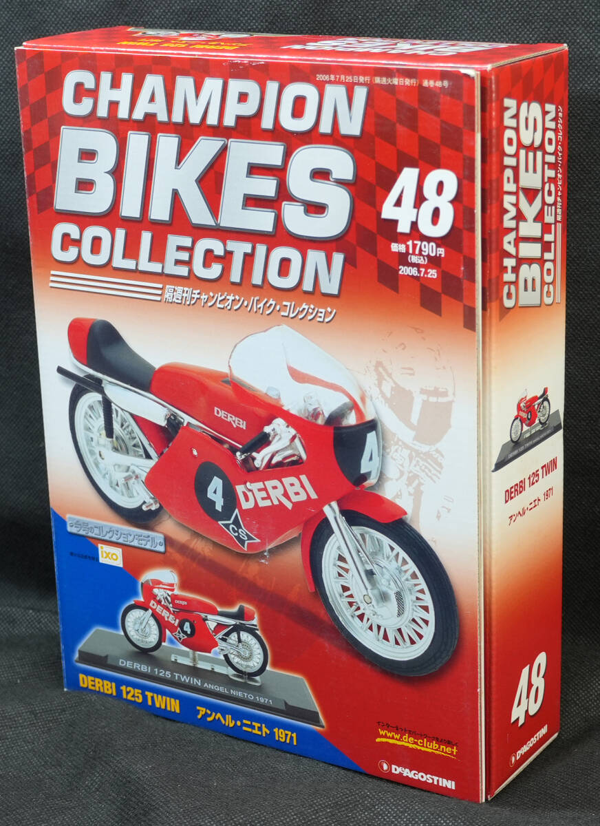 ☆48 DERBI 125 TWIN アンヘル ニエト 1972 チャンピオン・バイク・コレクション 1/24 新品未開封 デアゴスティーニ拍卖