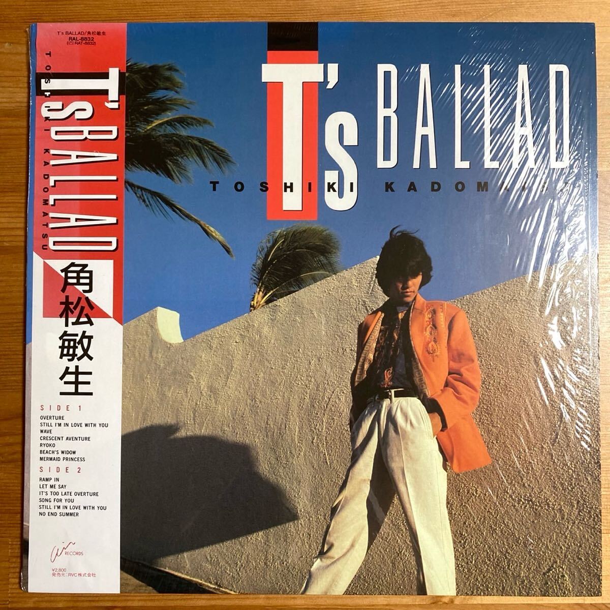 角松敏生 T''s BALLAD 帯付 シュリンク LP 美品拍卖