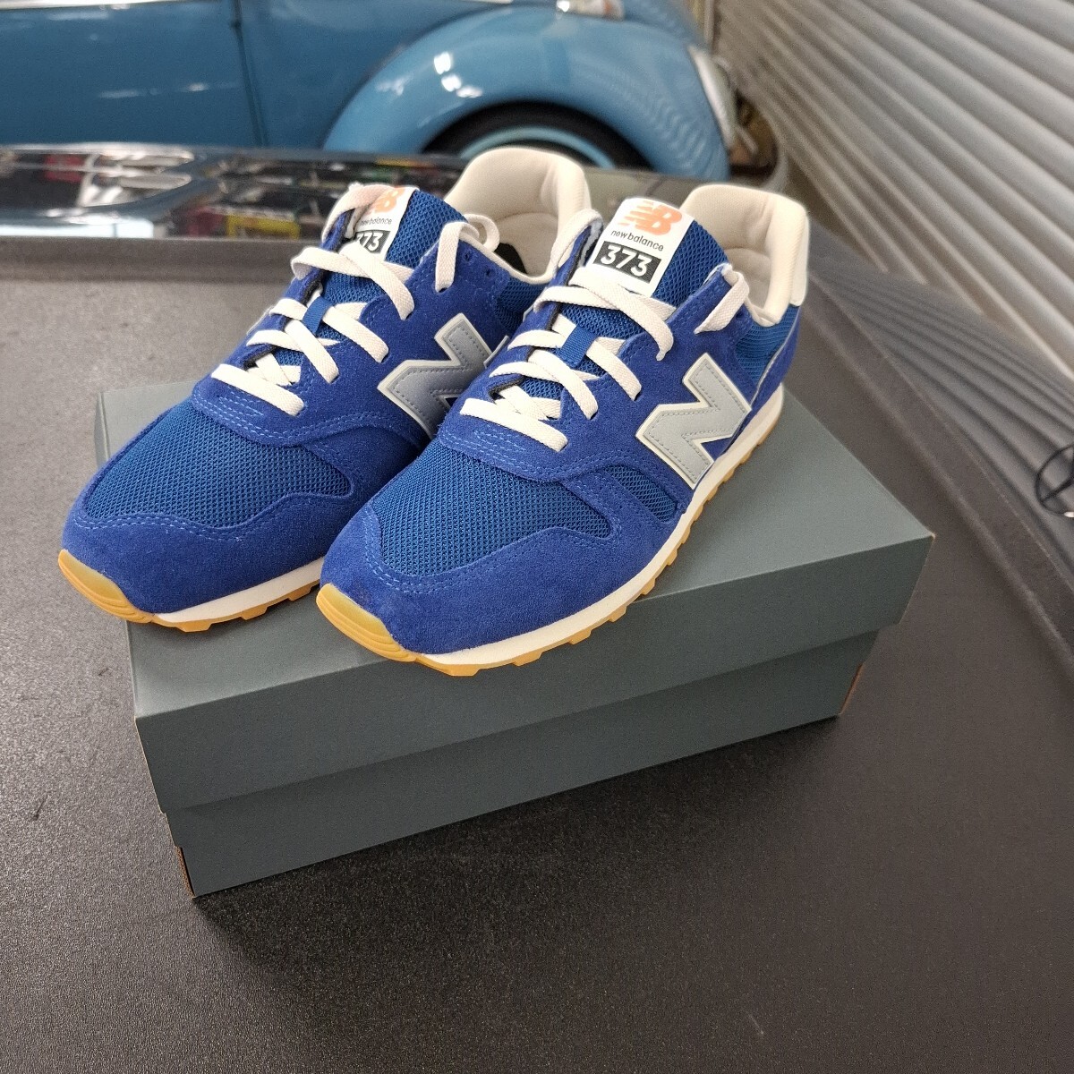 新品未使用/ニューバランス スニーカー New balance 373ネイビー 28㌢拍卖