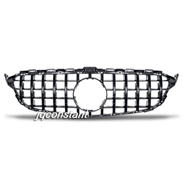 ベンツ W205 GTR 2015-2018y 前期用フロントグリル ブラックストライプ パナメリカーナスタイル拍卖