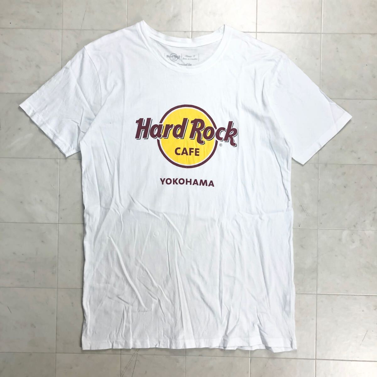 【送料360円】Hard Rock CAFE ハードロックカフェ ヨコハマ 半袖Tシャツ 古着 メンズ Mサイズ KW-95拍卖