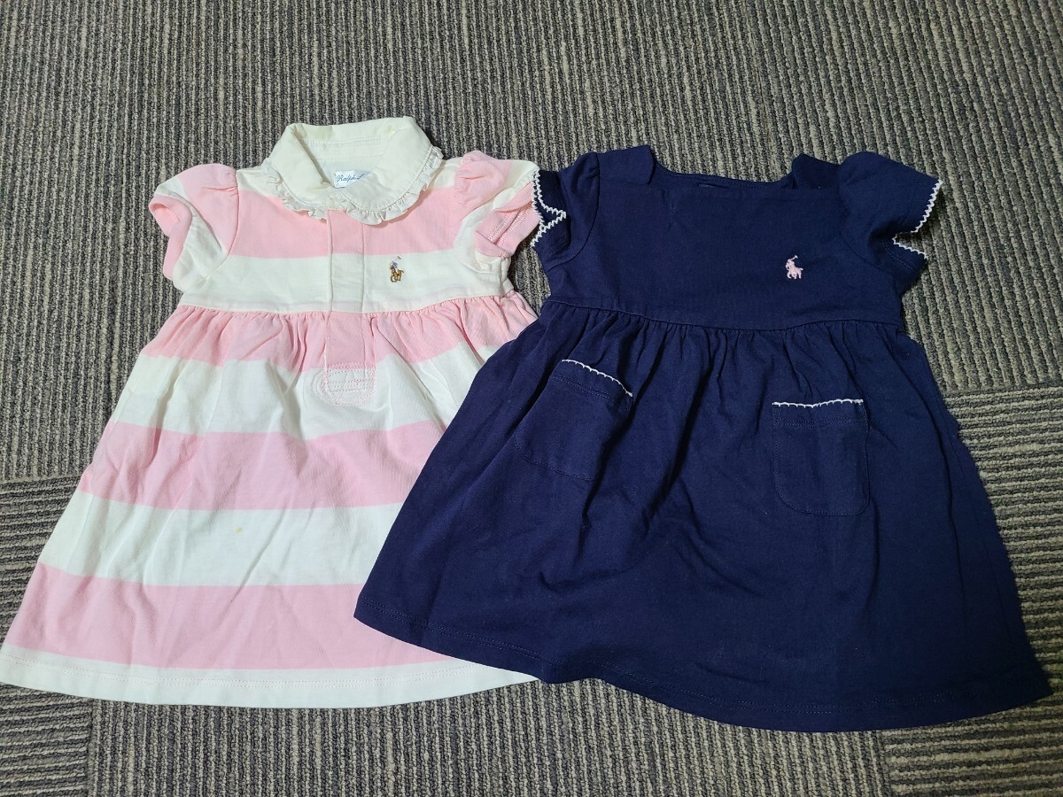 ラルフローレン 75cm 9M 女の子 キッズ ベビー服 ワンピース 半袖 RALPH LAUREN拍卖