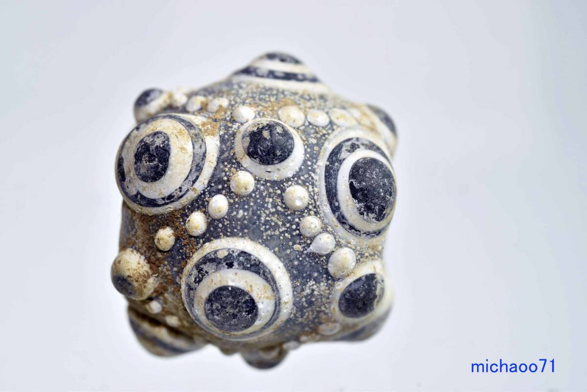 中国戦国玉 蜻蛉玉 とんぼ玉 30年前中国で購入  glass beads 12465-467拍卖