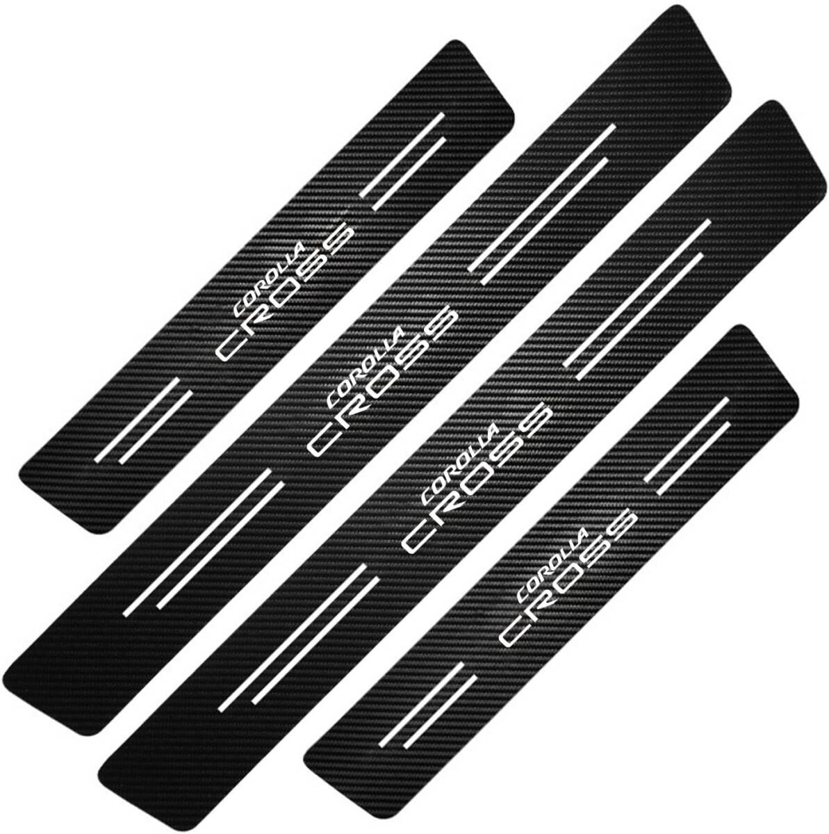 カローラ新型 サイドステップガード 汎用 強力粘着テープ付き 防水・防汚・防傷 簡単取り付け 4点セット拍卖