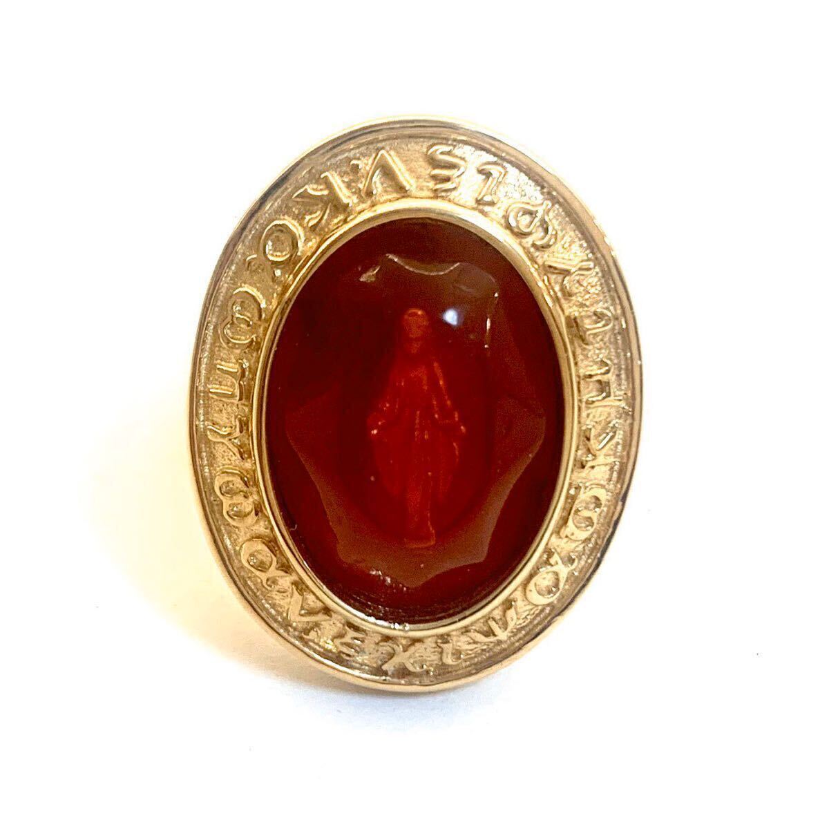 MADARANINGEN マダラニンゲン『OVAL RING 18k gold plated RED(Maria)』サイズ14号 定価34,100円(税込) 新品未使用 送料無料 sukekiyo拍卖