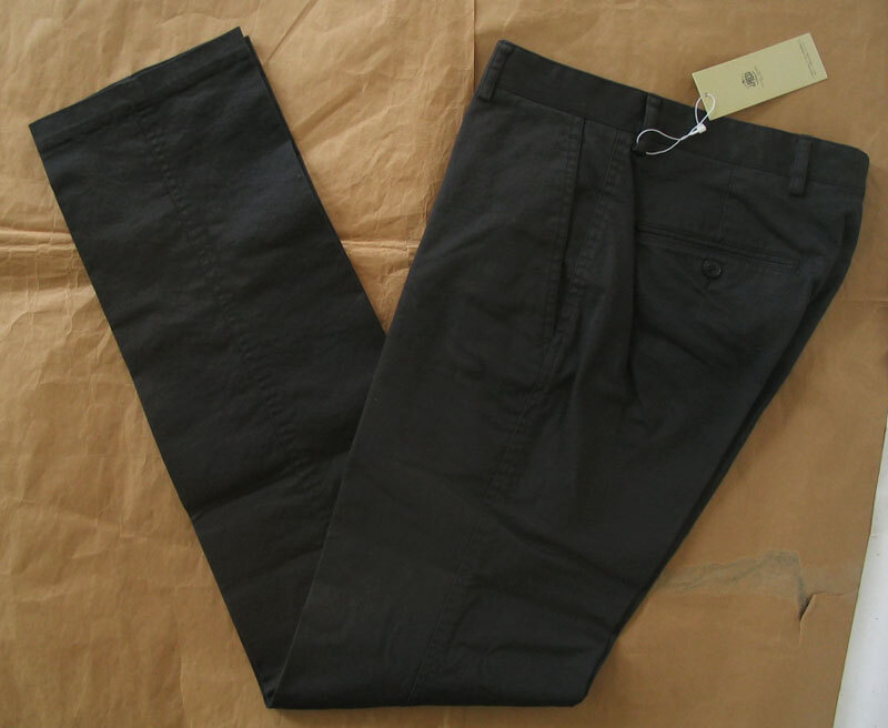 J.PRESS Jプレス ノータックパンツ 濃紺 綿ストレッチ 春夏 74cm 新品拍卖