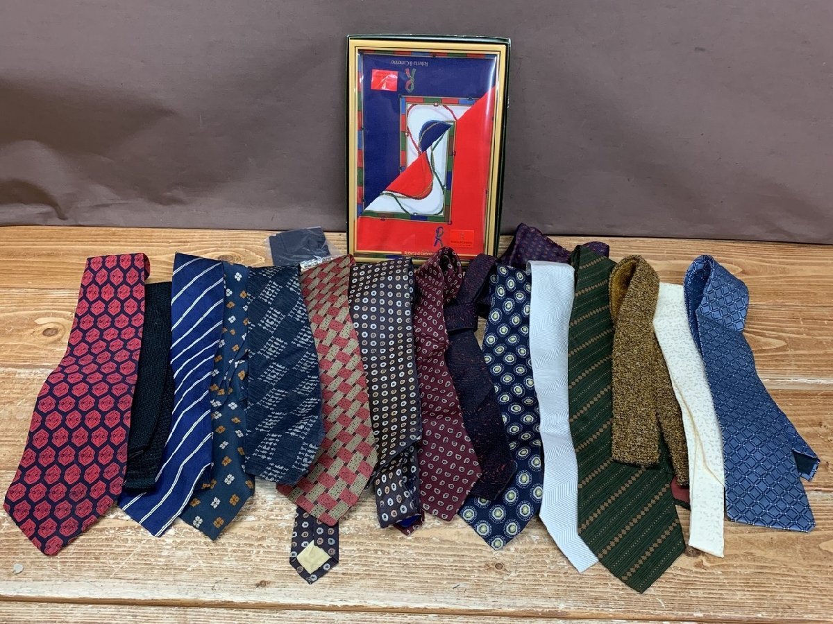 【WD-8209】ネクタイ まとめ シルク SILK 含む / 未使用 Roberta di Camerino ハンカチ セット 同梱可 東京引取可【千円市場】拍卖