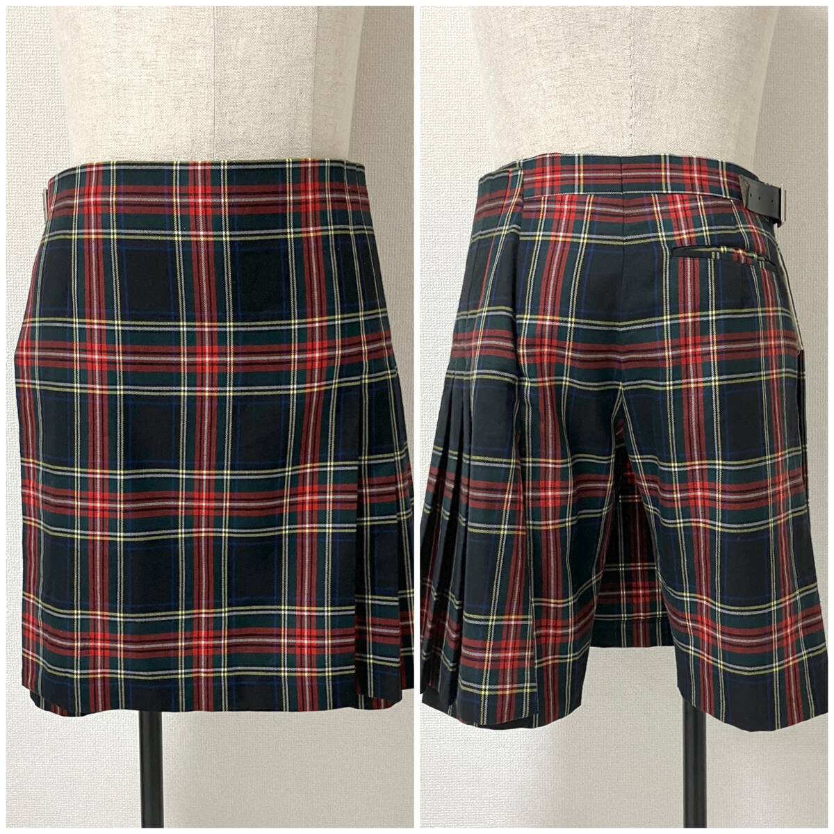 AD2009 コムデギャルソンオムプリュス 巻きスカート ドッキング ショートパンツ タータンチェック プリーツ HOMME PLUS archive 4110103拍卖