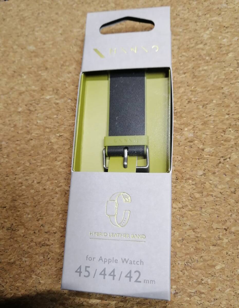 エレコム Apple Watch 45 44 42mm MINIO レザーバンド スモーキーブラック×オリーブグリーン AW-45BDMNOBK 4549550270021 拍卖