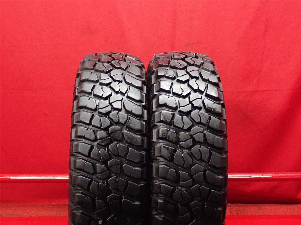 中古タイヤ LT215/75R15 100/97Q LRC R 2本セット BFグッドリッチ マッドテレーン T/A KM2 ホワイトレター 8.0分山 n15拍卖