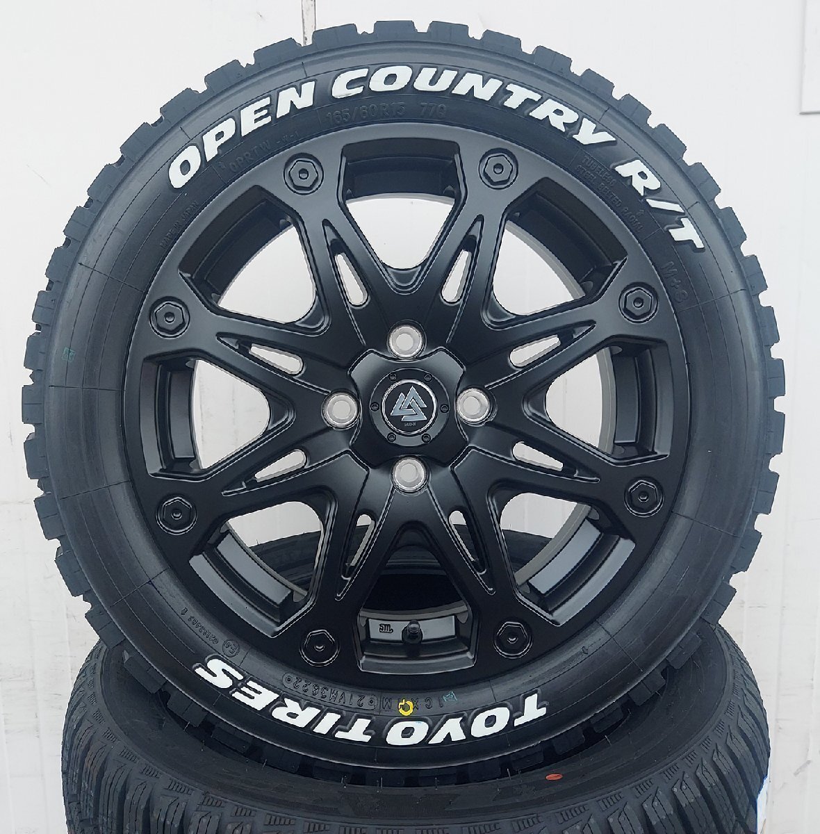 ハイゼットジャンボ エヴリィ ウェイク ハスラー TOYO オープンカントリー RT 165/60R15 タイヤホイール 15インチ ホワイトレター拍卖