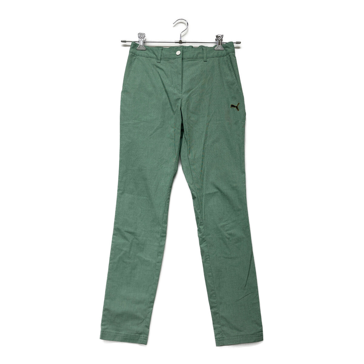 coco 中古【値下げ】 プーマ PUMA レディース パンツ プーマ PUMA ロングパンツ 緑×白 グリーン ストレッチ M 中古 94227拍卖